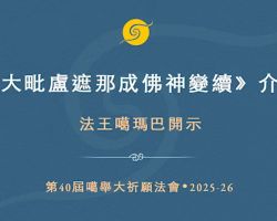 第40屆噶舉大祈願法會.前行課程.法王噶瑪巴開示